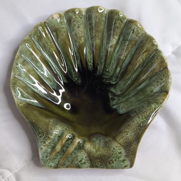 Handmade Green Decorative Shells Wade of California USA 699 - Picture 5 of 12